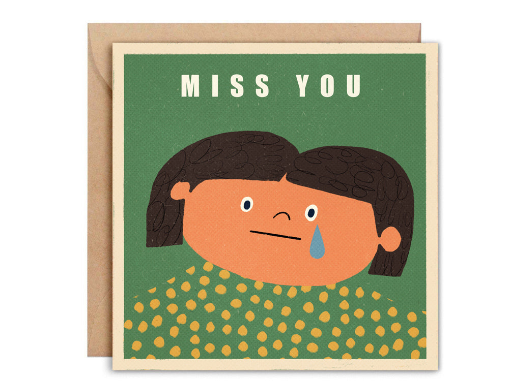 Kartka okolicznościowa z kopertą - Miss you