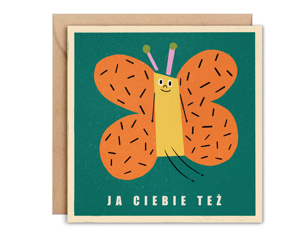 Kartka okolicznościowa z kopertą - Ja ciebie też