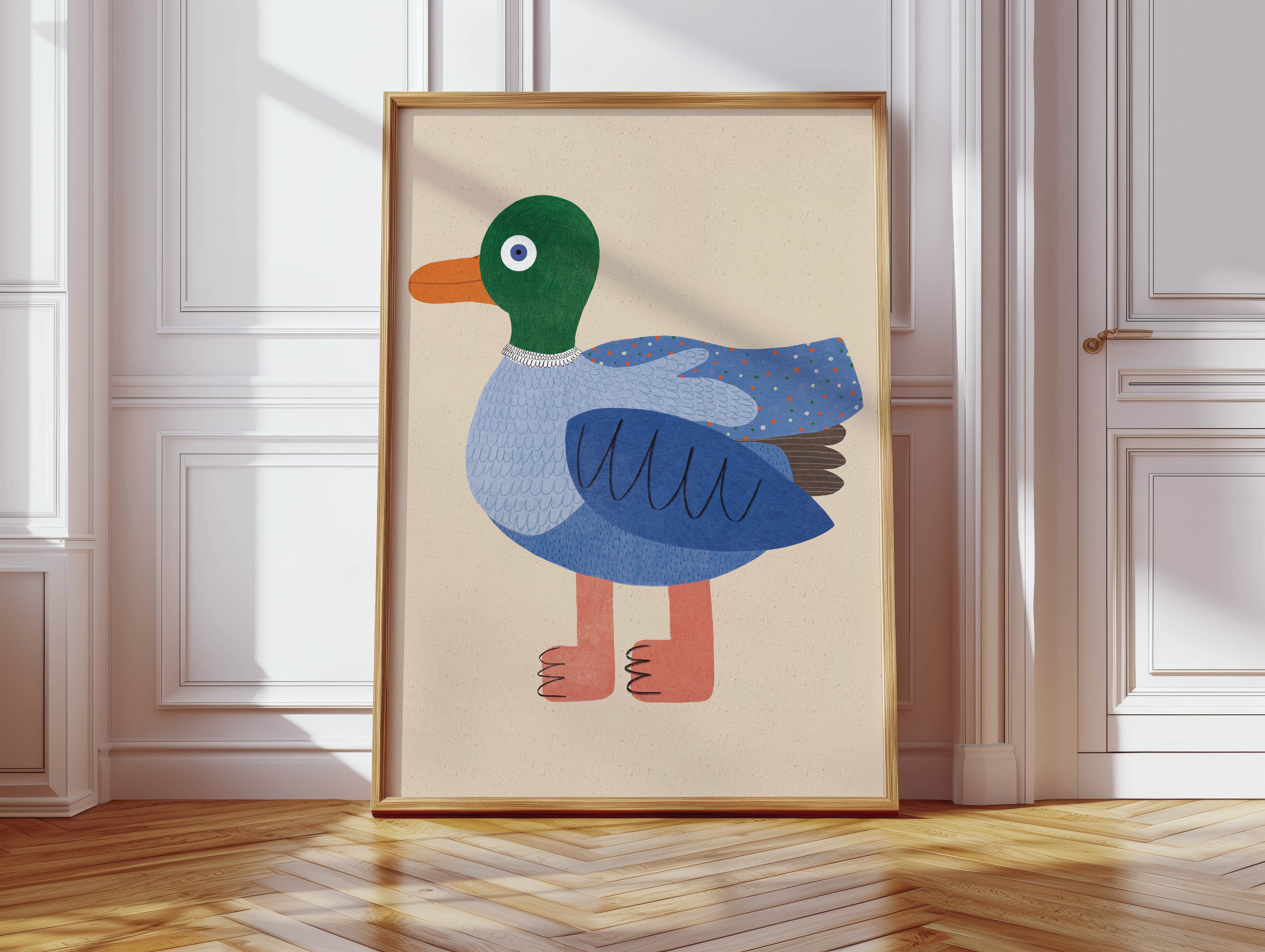 Plakat - Kaczka niebieska