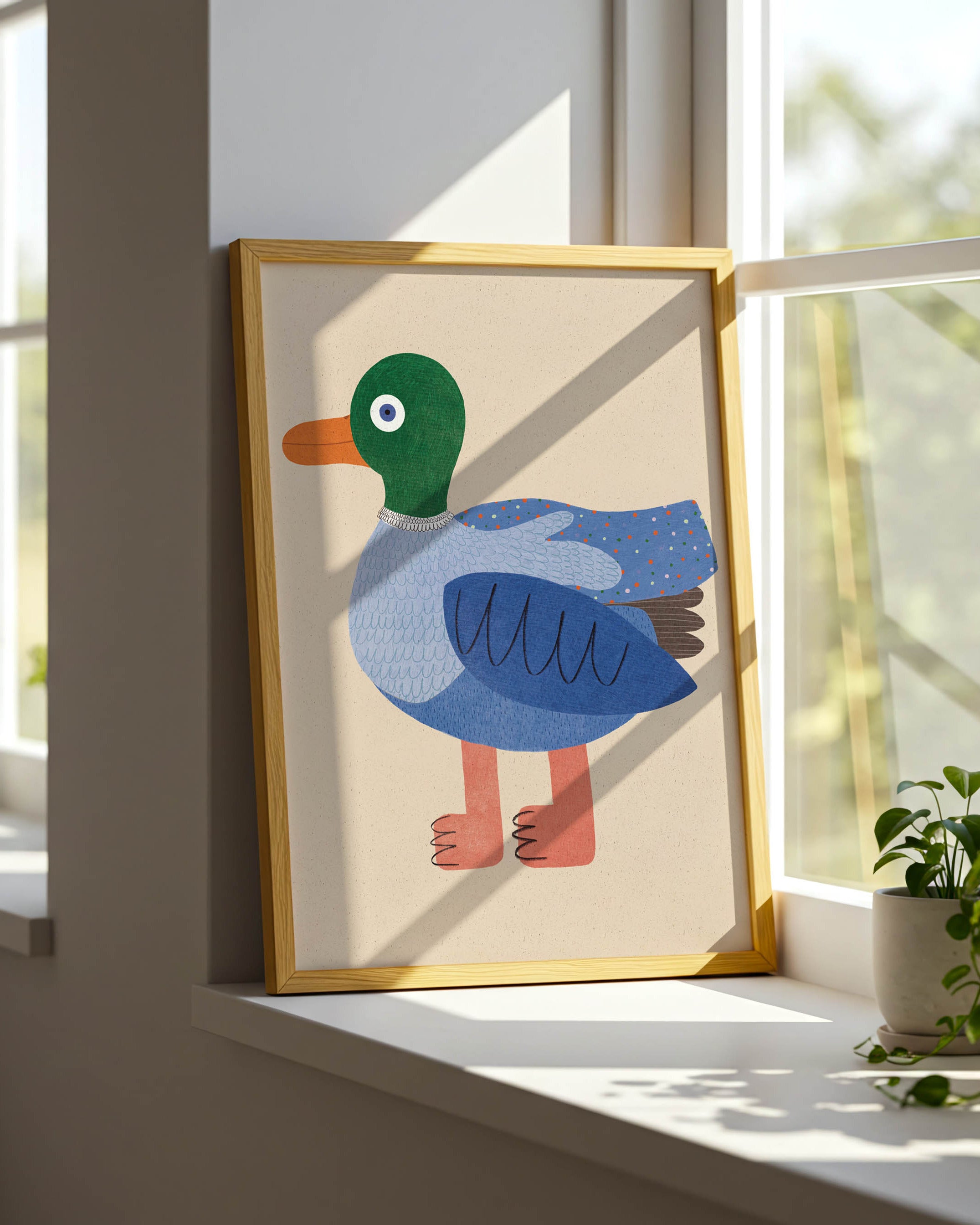 Plakat - Kaczka niebieska