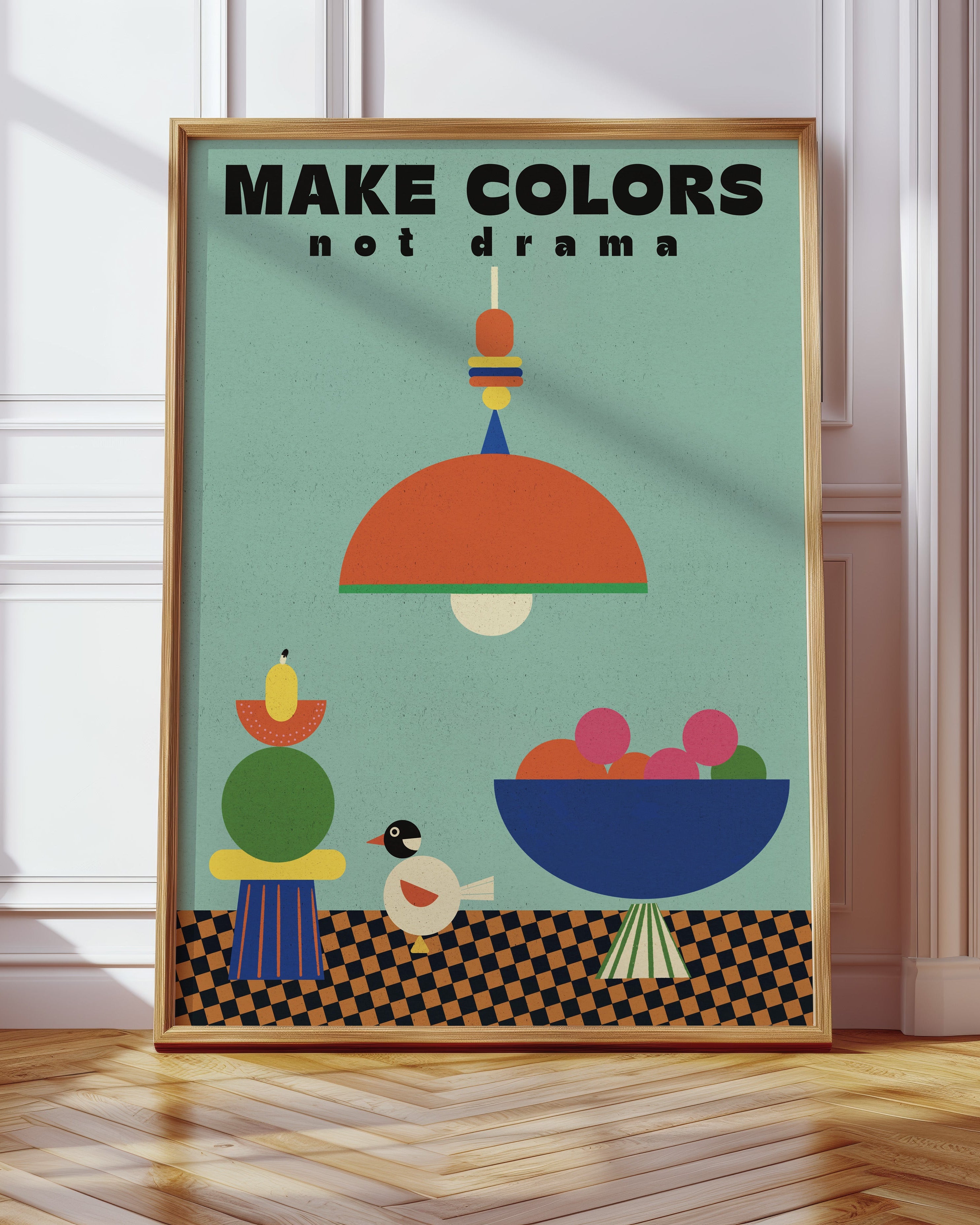 Plakat - Make colors not drama
