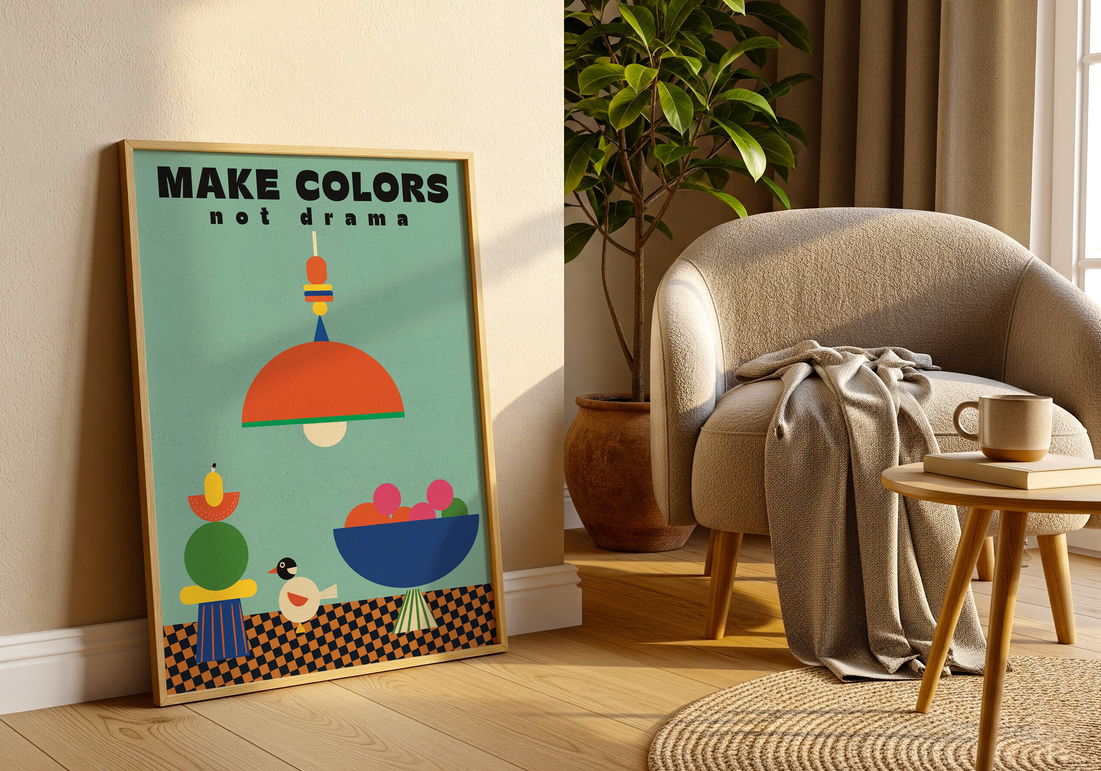 Plakat - Make colors not drama
