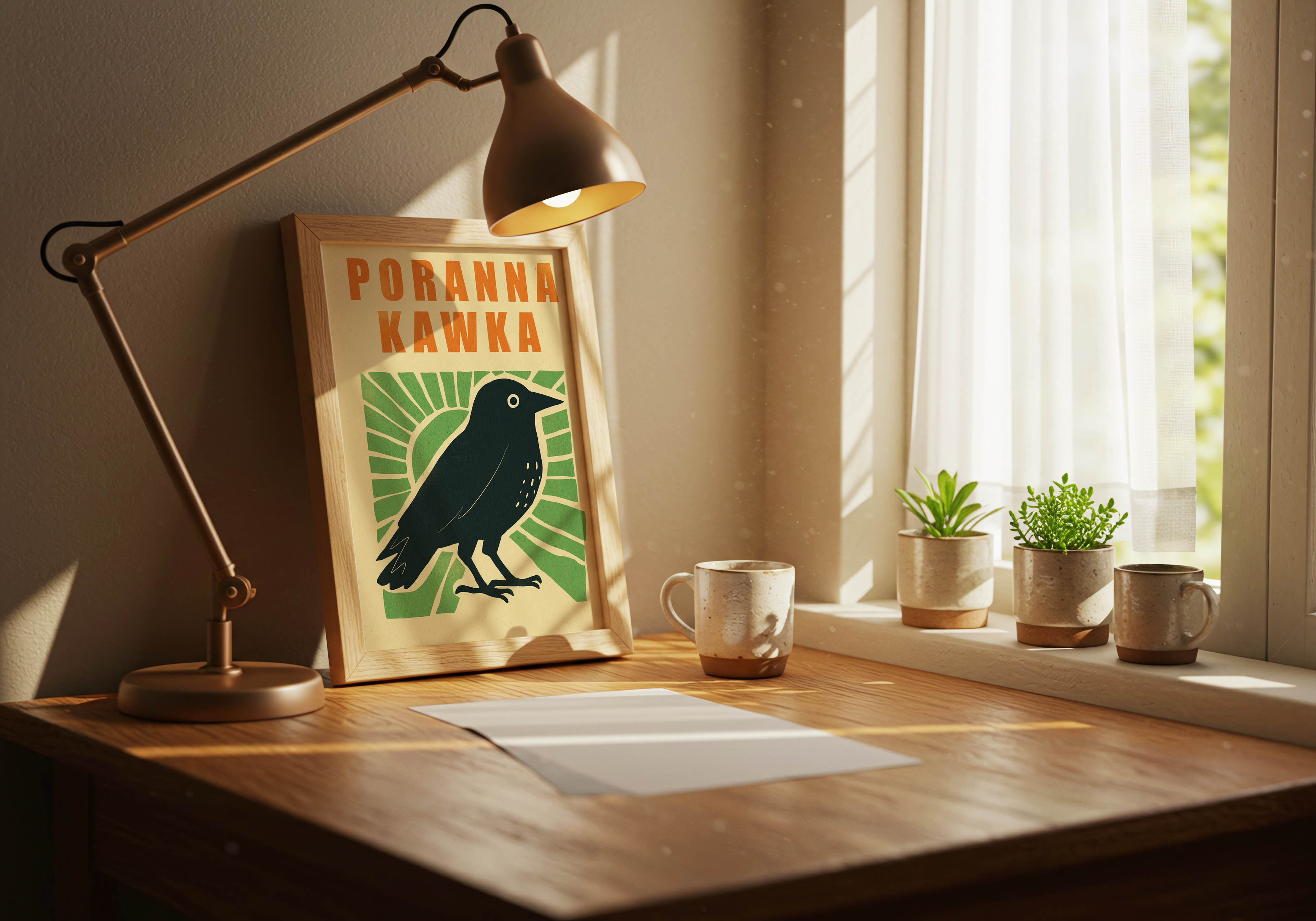 Plakat - Poranna kawka